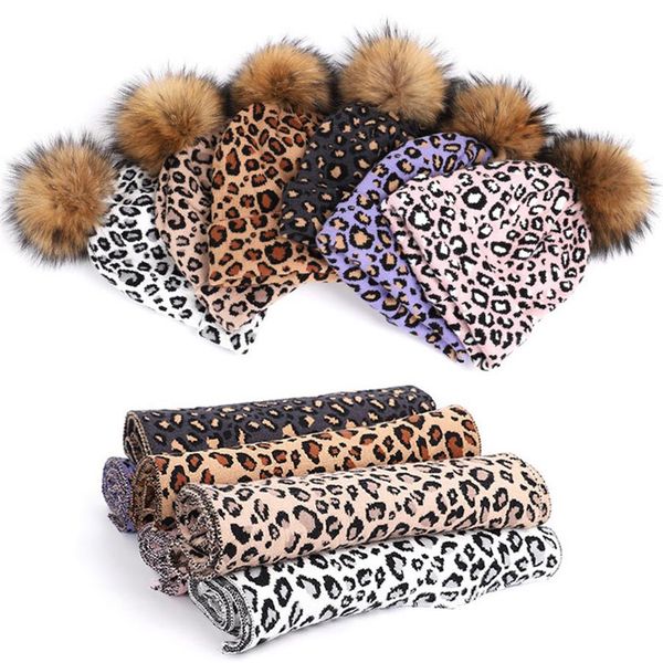 leopard beanies double thicken warm skull caps & infinity sarf sets307v, Blue;gray 
leopard beanies double thicken warm skull caps & infinity sarf sets307v, Blue;gray