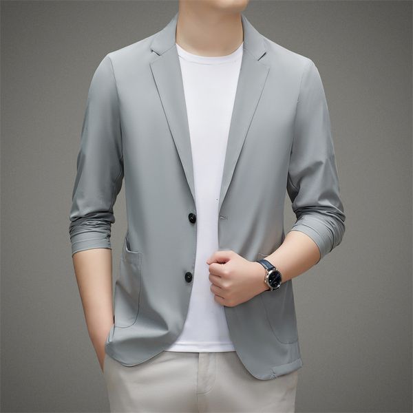 men's suits blazers summer sunscreen men for blazer ultra-thin lightweight smart casual suit jackets classic solid single breasted coat, White;black
men's suits blazers summer sunscreen men for blazer ultra-thin lightweight smart casual suit jackets classic solid single breasted coat, White;black