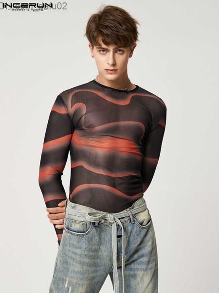 men's sweaters 2023 men's t-shirt printed mesh see through o-neck long sleeve camisetas streetwear leisure tee s-5xl z230721, White;black
men's sweaters 2023 men's t-shirt printed mesh see through o-neck long sleeve camisetas streetwear leisure tee s-5xl z230721, White;black