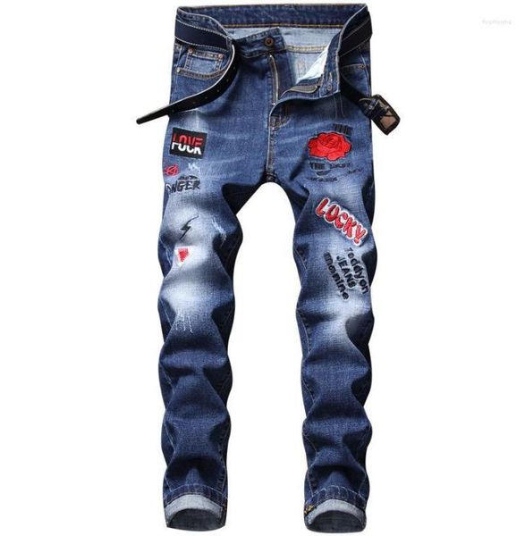 mens ripped jeans designer slim fit hip hop stretch rose embroidered fashion men black blue denim trousers7860404
mens ripped jeans designer slim fit hip hop stretch rose embroidered fashion men black blue denim trousers7860404