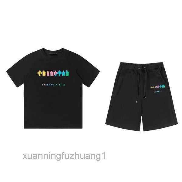 men's tracksuits shirt designer embroidery letter luxury black white grey rainbow color summer sports fashion cotton cord short sleeve, White;black
men's tracksuits shirt designer embroidery letter luxury black white grey rainbow color summer sports fashion cotton cord short sleeve, White;black