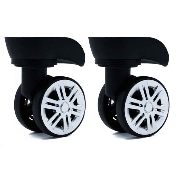 bag parts accessories 1 pair a09 a57 trolley case luggage wheels no noise luggage swivel left right silent wheels diy suitcase replacement p, Black
bag parts accessories 1 pair a09 a57 trolley case luggage wheels no noise luggage swivel left right silent wheels diy suitcase replacement p, Black