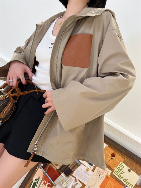 womens khaki hooded trench coats fashion autumn zipper cotton embroidery letter designer outwear women loose hoody windproof coat woman clot, Tan;black
womens khaki hooded trench coats fashion autumn zipper cotton embroidery letter designer outwear women loose hoody windproof coat woman clot, Tan;black