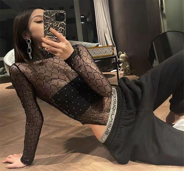 one piece mesh rompers shiny diamond jumpsuits crystal transparent romper half collar long sleeve jumpsuit8799227, Black;white
one piece mesh rompers shiny diamond jumpsuits crystal transparent romper half collar long sleeve jumpsuit8799227, Black;white