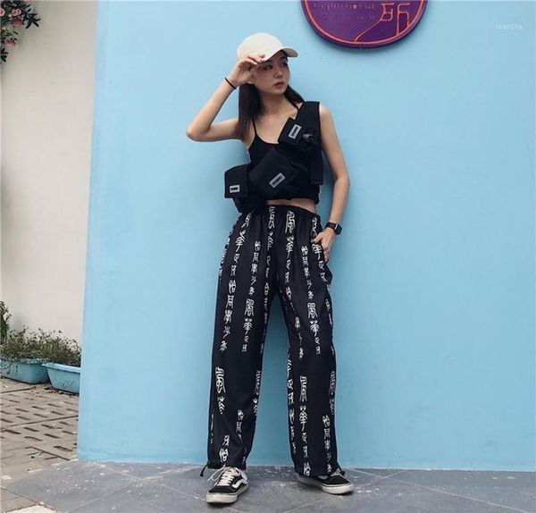 trend hip hop harajuku pants fashion chinese characters printed loose wide leg women elastic waist casual retro trousers women034470468, Black;white
trend hip hop harajuku pants fashion chinese characters printed loose wide leg women elastic waist casual retro trousers women034470468, Black;white