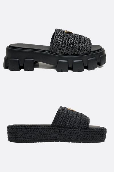 womens fashion platform slippers girls woven flatform sandals crochet flatform slides 35 with box and dust bags, Black
womens fashion platform slippers girls woven flatform sandals crochet flatform slides 35 with box and dust bags, Black