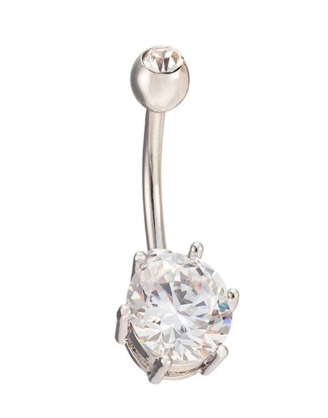 new prong setting round cut cubic zirconia copper navel ring bar belly button ring barbell body piercing9996845, Silver
new prong setting round cut cubic zirconia copper navel ring bar belly button ring barbell body piercing9996845, Silver
