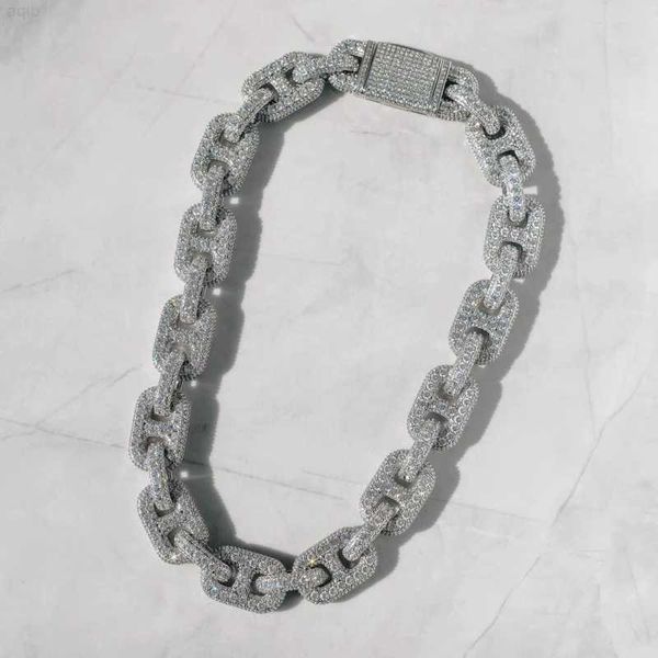 luxury hip hop jewelry g-link diamond men necklace vvs moissanite cuban link chain, Silver
luxury hip hop jewelry g-link diamond men necklace vvs moissanite cuban link chain, Silver