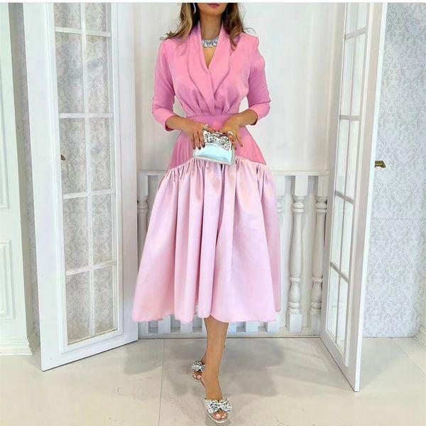 elegant short pink satin evening dresses with sleeves a-line v-neck muslim above ankle length pleated zipper back formal party dress for wom, Black;red
elegant short pink satin evening dresses with sleeves a-line v-neck muslim above ankle length pleated zipper back formal party dress for wom, Black;red