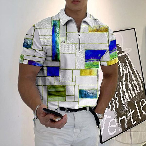 men's polos 2023 lattice 3d print graphic men's zip polo caucal stripes lapel simple shirt man golf shirts short sleeves men cloth, White;black
men's polos 2023 lattice 3d print graphic men's zip polo caucal stripes lapel simple shirt man golf shirts short sleeves men cloth, White;black