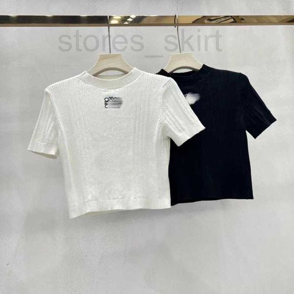 women's t-shirt designer small design embroidery knitted short sleeve spring/summer new slim fit, simple versatile fashion bf6x, White
women's t-shirt designer small design embroidery knitted short sleeve spring/summer new slim fit, simple versatile fashion bf6x, White
