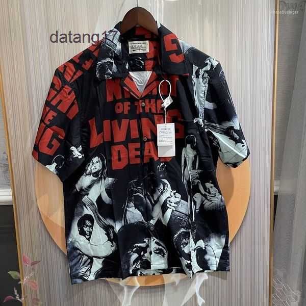 2023 men's graffiti oversized casual short sleeve movie collection spotted pattern wacko maria hawaiian women silk shirt beach tees clo, White;black
2023 men's graffiti oversized casual short sleeve movie collection spotted pattern wacko maria hawaiian women silk shirt beach tees clo, White;black