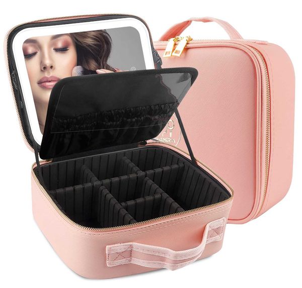 large capacity led makeup bag with light, mirror, portable travel cosmetics storage bag with light storage box 230715
large capacity led makeup bag with light, mirror, portable travel cosmetics storage bag with light storage box 230715