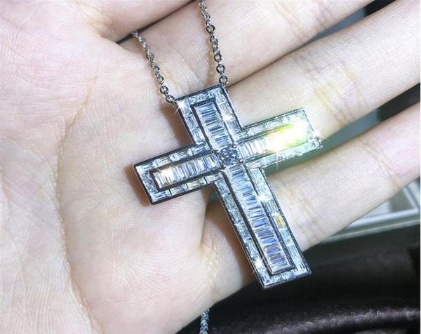 hip hop brilliant women men cross simulate diamond necklace pendant chain christian 2020 fine body jewelry punk brithday promotion4008713, Silver
hip hop brilliant women men cross simulate diamond necklace pendant chain christian 2020 fine body jewelry punk brithday promotion4008713, Silver