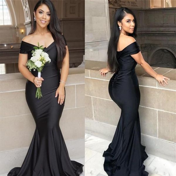 black mermaid long prom bridesmaid dresses plus size off shoulder floor length garden maid of honor party guest evening gowns2712
black mermaid long prom bridesmaid dresses plus size off shoulder floor length garden maid of honor party guest evening gowns2712
