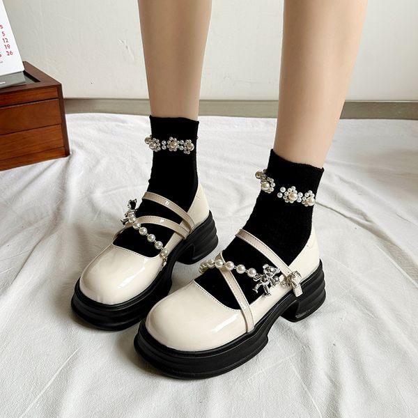dress shoes women mary jane high heels shallow sweet luxury beaded lolita shoes cosplay party banquet dress ladies pumps platform heels 2307, Black
dress shoes women mary jane high heels shallow sweet luxury beaded lolita shoes cosplay party banquet dress ladies pumps platform heels 2307, Black