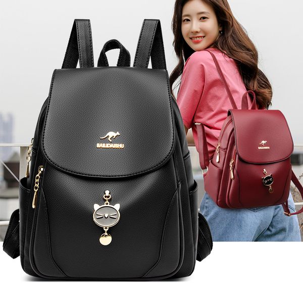 school bag leather backpacks fashion female shoulder sac a dos travel ladies bagpack mochilas bags for girls 230721
school bag leather backpacks fashion female shoulder sac a dos travel ladies bagpack mochilas bags for girls 230721