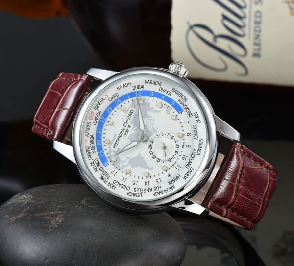 brand world time series men's watch map personality fashion leather strap automatic multifunction chronograph designer movement quartz, Slivery;black
brand world time series men's watch map personality fashion leather strap automatic multifunction chronograph designer movement quartz, Slivery;black