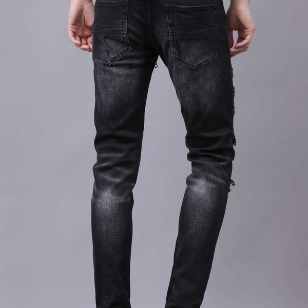 pants brand washed fashion amirly cool stylish leisure ripped men's slim fit trend jeans black zipper designer elastic n639, Blue
pants brand washed fashion amirly cool stylish leisure ripped men's slim fit trend jeans black zipper designer elastic n639, Blue