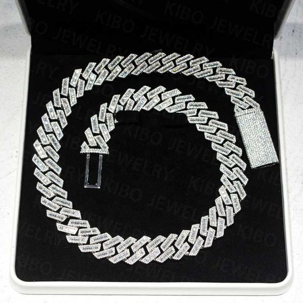 kibo hip hop jewelry 18mm 925 silver vvs baguette moissanite diamond cuban link chain
kibo hip hop jewelry 18mm 925 silver vvs baguette moissanite diamond cuban link chain