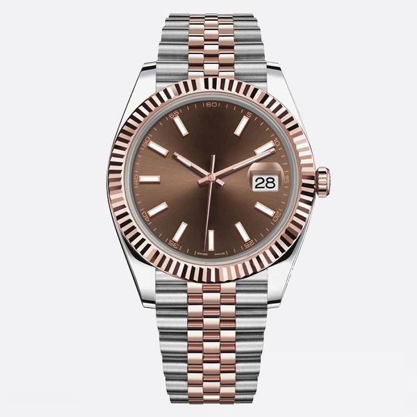watch 41mm automatic mechianical wristwatches jubilee strap sapphire glass movement mens watchs luminous stainless steel waterproof christma, Slivery;brown
watch 41mm automatic mechianical wristwatches jubilee strap sapphire glass movement mens watchs luminous stainless steel waterproof christma, Slivery;brown
