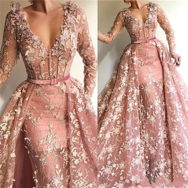 arabic v neck prom dresses with detachable train 2020 lace appliques vintage overskirt evening gowns formal party dress217d, Black
arabic v neck prom dresses with detachable train 2020 lace appliques vintage overskirt evening gowns formal party dress217d, Black