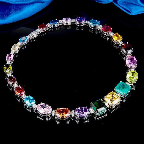 colorful cubic zirconia rainbow tennis necklace sterling silver full cz diamond choker necklace
colorful cubic zirconia rainbow tennis necklace sterling silver full cz diamond choker necklace