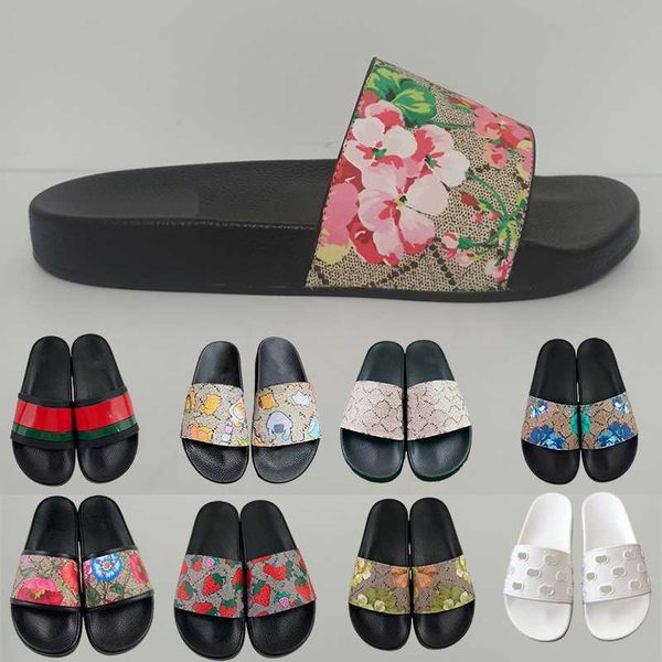 luxurys designers sandals for men women fashion classic floral brocade slides flats heels leather rubber sliders platform flip flops gear be, Black 
luxurys designers sandals for men women fashion classic floral brocade slides flats heels leather rubber sliders platform flip flops gear be, Black