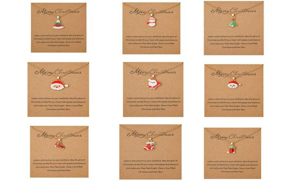 2020 merry christmas necklace with gift card santa claus tree sock snowman pendant gold chains for women girls party jewelry2512452, Silver
2020 merry christmas necklace with gift card santa claus tree sock snowman pendant gold chains for women girls party jewelry2512452, Silver