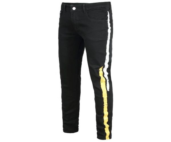 men039s jeans 2021 mens colored stripe printed black stretch slim fit plus big size painted denim pants casual man trousers6834256, Blue
men039s jeans 2021 mens colored stripe printed black stretch slim fit plus big size painted denim pants casual man trousers6834256, Blue