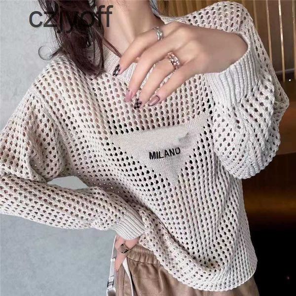 womens knits tees designer womens knits tees wear with hollow front summer knitted sweatshirt letter embroidery long sleeve tshirt loose com, White
womens knits tees designer womens knits tees wear with hollow front summer knitted sweatshirt letter embroidery long sleeve tshirt loose com, White
