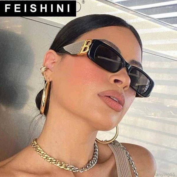 sunglasses feishini fashion letter b square luxury trend women retro narrow rectangle brand ladies sun glasses gafas de sol, White;black
sunglasses feishini fashion letter b square luxury trend women retro narrow rectangle brand ladies sun glasses gafas de sol, White;black