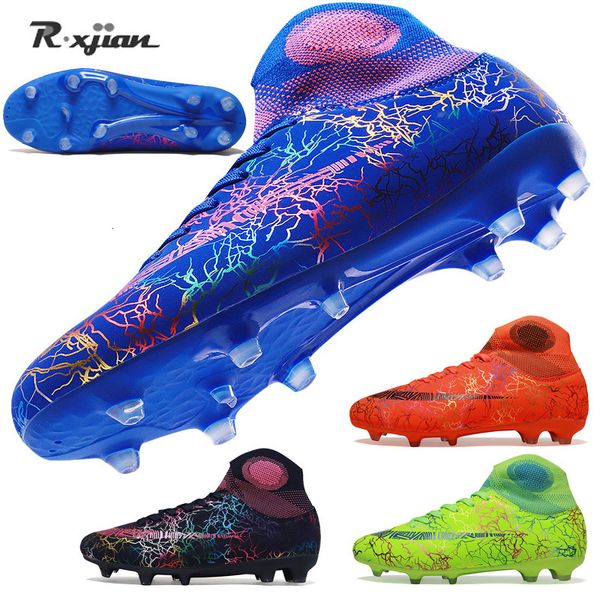 rain boots men's sliver black high ankle agfg sole outdoor cleats football shoes soccer cleat training 230721, Black;red
rain boots men's sliver black high ankle agfg sole outdoor cleats football shoes soccer cleat training 230721, Black;red