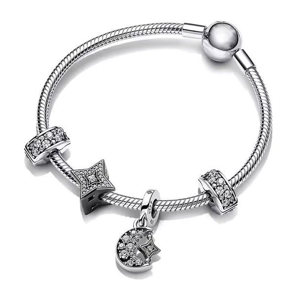 2023 new s925 designer bracelet for women jewelry bangle birthday party gift diy fit pandora charms star moon bracelets set with box, Golden;silver
2023 new s925 designer bracelet for women jewelry bangle birthday party gift diy fit pandora charms star moon bracelets set with box, Golden;silver