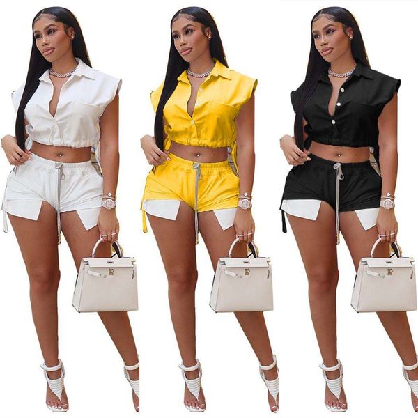 ls women s spring pant summer type lace up pants side slit shorts suit two piece set, White
ls women s spring pant summer type lace up pants side slit shorts suit two piece set, White