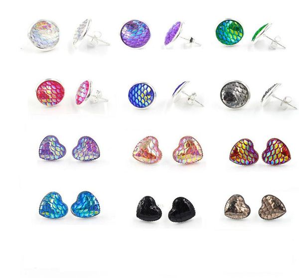 12mm mermaid resin fish scale stud earring fishscale earrings round heart shaped silver plated5423747, Golden;silver
12mm mermaid resin fish scale stud earring fishscale earrings round heart shaped silver plated5423747, Golden;silver