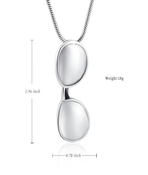 ijd10535 fashion sunglass cremation keepsake urn pendant funeral memorial ashes pendant for loved one2763152, Silver
ijd10535 fashion sunglass cremation keepsake urn pendant funeral memorial ashes pendant for loved one2763152, Silver