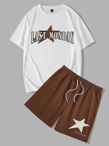 men's clothing romwe prep guys star letter drawstring waist shorts, White;black
men's clothing romwe prep guys star letter drawstring waist shorts, White;black