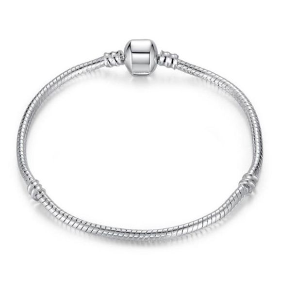 925 sterling silver chain bracelet for european clasp charm bead bangle bracelets designer mix size 16cm21cm8699578, Black
925 sterling silver chain bracelet for european clasp charm bead bangle bracelets designer mix size 16cm21cm8699578, Black