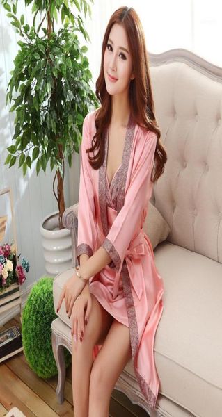 summer 2pc nightgown sleepshirts womens robe mini kimono bath gown faux silk sleepwear casual silky nightwear female dress17564644, Black;red
summer 2pc nightgown sleepshirts womens robe mini kimono bath gown faux silk sleepwear casual silky nightwear female dress17564644, Black;red