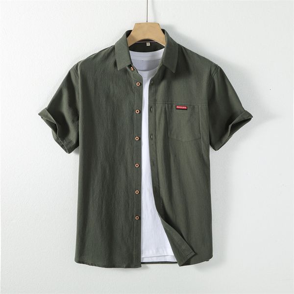 men's casual shirts 2023 short sleeve shirt solid summer basic fashion oversize male cardigan japanese style clothing 230721, White;black
men's casual shirts 2023 short sleeve shirt solid summer basic fashion oversize male cardigan japanese style clothing 230721, White;black