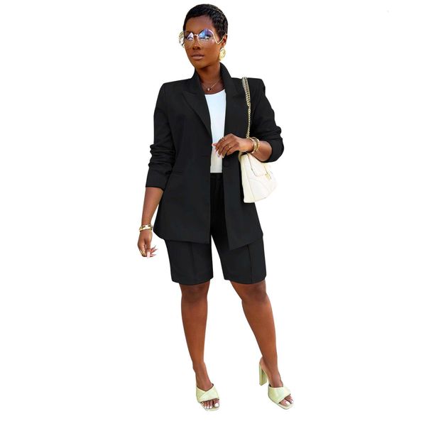 al women pant s suits suit shorts coat two piece set spring and summer ol office commuter, White
al women pant s suits suit shorts coat two piece set spring and summer ol office commuter, White