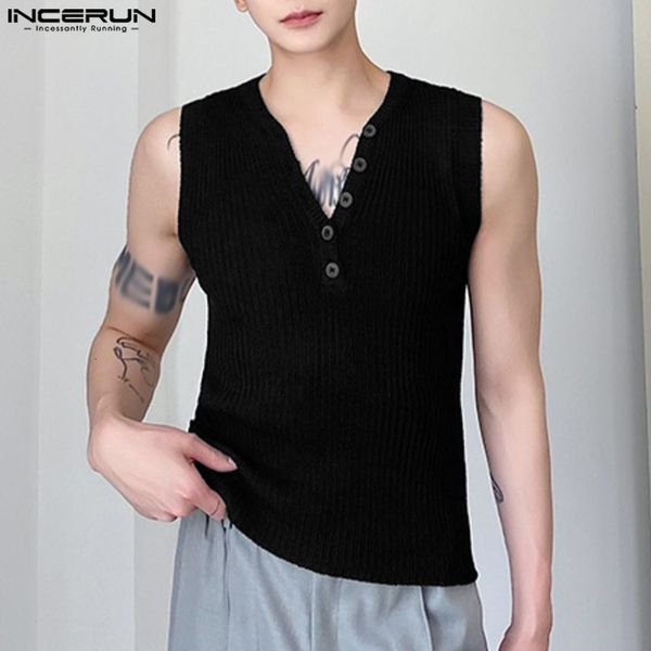 men' tank men tank solid color v neck sleeveless knitted streetwear casual male vests summer stylish men clothing -5xl incerun 2307, White;black
men' tank men tank solid color v neck sleeveless knitted streetwear casual male vests summer stylish men clothing -5xl incerun 2307, White;black