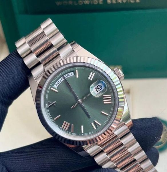 18style new watch 40mm meteorite dial week calendar 228206 228235 228238 116610 diamond nail presidential men's automatic watches wrist, Slivery;brown
18style new watch 40mm meteorite dial week calendar 228206 228235 228238 116610 diamond nail presidential men's automatic watches wrist, Slivery;brown