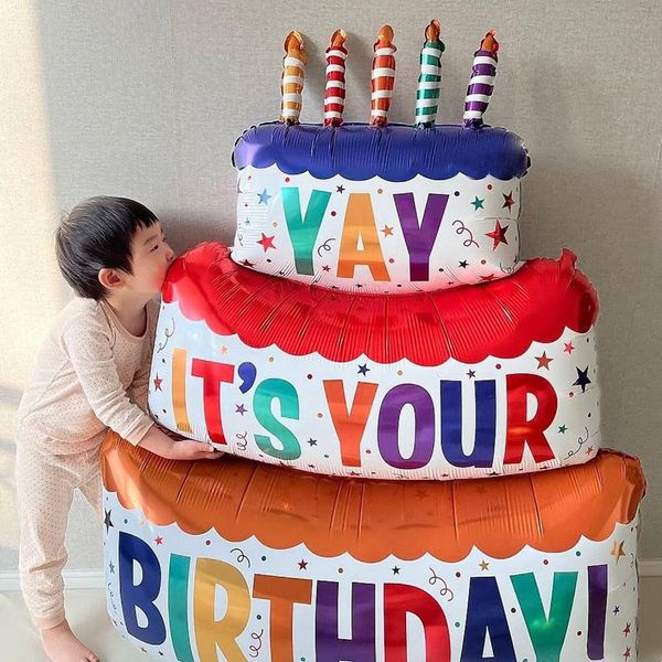 large color candle cake aluminum film balloon children's birthday party decorative aluminum foil helium balloon
large color candle cake aluminum film balloon children's birthday party decorative aluminum foil helium balloon