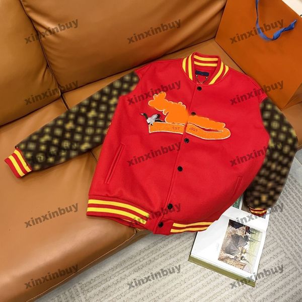 xinxinbuy men designer coat jacket 2023towel embroidery letter leather long sleeve women yellow black blue red m-2xl, Black;brown
xinxinbuy men designer coat jacket 2023towel embroidery letter leather long sleeve women yellow black blue red m-2xl, Black;brown