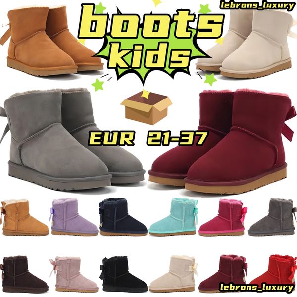 classic kids shoes designer genuine leather snow boots uggitys youth girls boys australia toddlers boots with bows wggs baby kid sneakers hi, Black
classic kids shoes designer genuine leather snow boots uggitys youth girls boys australia toddlers boots with bows wggs baby kid sneakers hi, Black