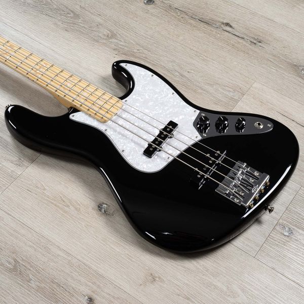 geddy lee artist series jazz bass black 4 strings precision electric bass guitar maple neck, black block inlay, black fingerboard binding
geddy lee artist series jazz bass black 4 strings precision electric bass guitar maple neck, black block inlay, black fingerboard binding
