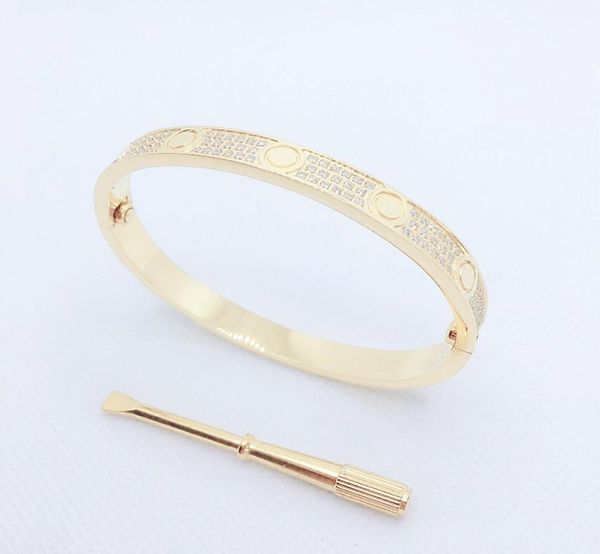 18k gold ladies diamond bangle bracelet screwdriver bangle valentines day wedding gift 316l stainless steel jewelry factory4431915, Black
18k gold ladies diamond bangle bracelet screwdriver bangle valentines day wedding gift 316l stainless steel jewelry factory4431915, Black