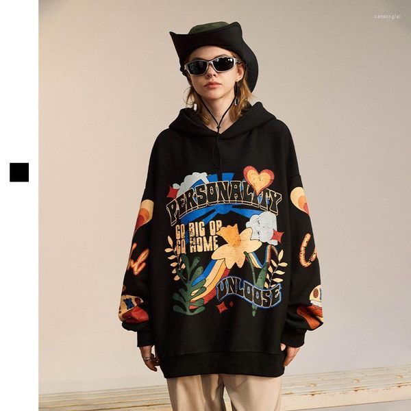 style men's hoodies autumn/winter flower world with polar fleece printing crack design, Black
style men's hoodies autumn/winter flower world with polar fleece printing crack design, Black
